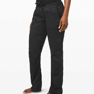 Lululemon Solid Stripe Black Dance Studio Pant III Reg 31" Unlined W5CFWR 8